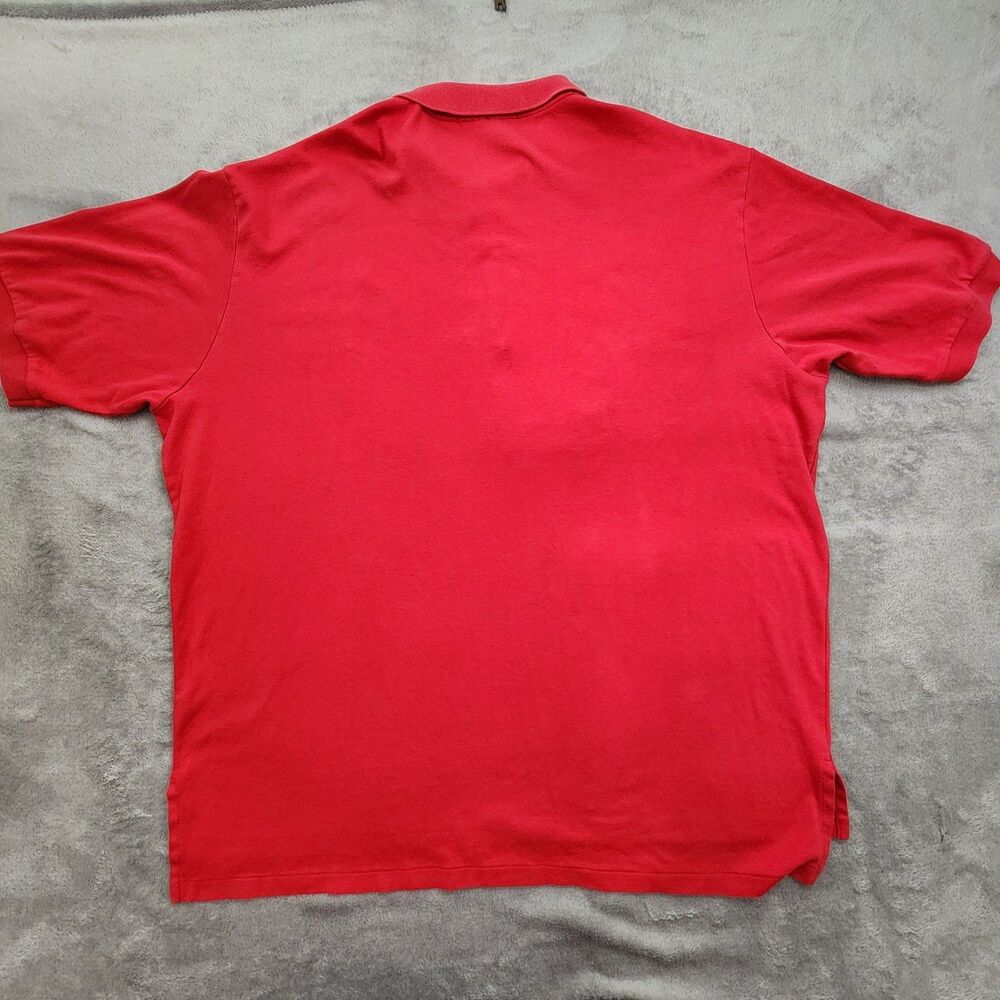 VTG Polo Golf Shirt XXL Red Made in USA Crossed Clubs Logo Rare - Picture 3 of 13